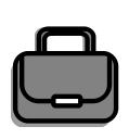 bag, briefcase, business, office, shopping, work svg vector icon