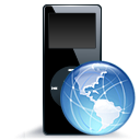 ipod,nano,blackweb,mp3 player icon