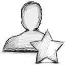 unstarred, user icon