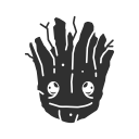 fighting tree, groot, super hero, tree svg vector icon