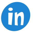 linkedin, social svg vector icon