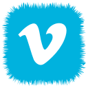 media, social, vimeo svg vector icon