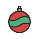 ball, christmas, christmas tree, holidays svg vector icon