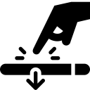 3d, screen, touch svg vector icon