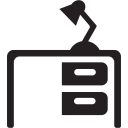 desk svg vector icon