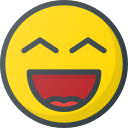 emoji, emote, emot, emot, laugh svg vector icon