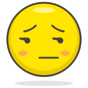 face, unamused svg vector icon