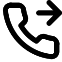 forwarded, phone svg vector icon