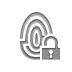 fingerprint,lock,open icon
