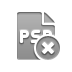 file,format,psd,close icon