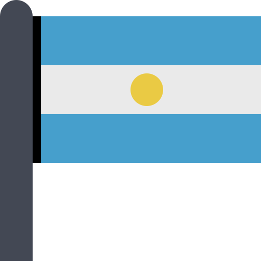 Flag Argentina svg vector icon