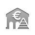 bank,euro,pyramid icon