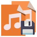 file,type,audio,diskette icon