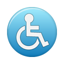 access, blue icon