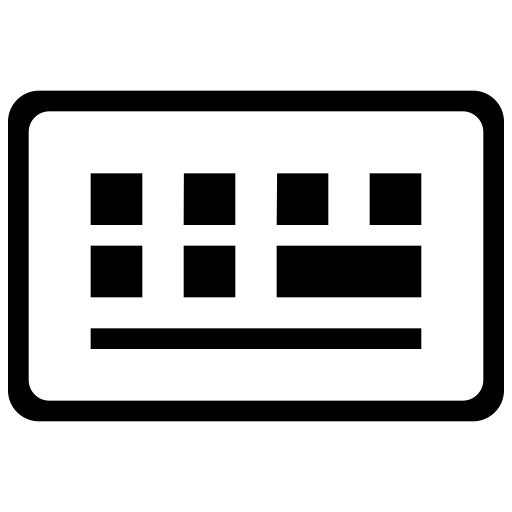 Keyboard svg vector icon