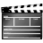 cinema, control, film, filmclapper, movie, stop, take, tv icon