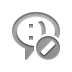 chat,emot,cancel icon