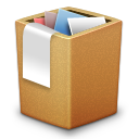 cardbox, full, trash icon