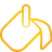 basic, bucket, paint, yellow icon