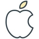 apple, communication, computer, mac, media, social svg vector icon