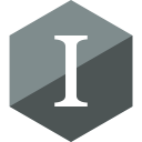 gloss, hexagon, instapaper, media, social svg vector icon