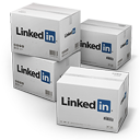 linkedin, shipping icon