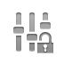 audio,equalizer,lock,open icon