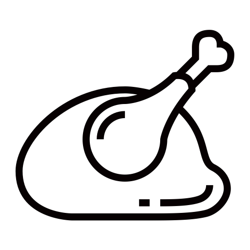 Roast Chicken svg vector icon