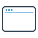 app, application, browser, internet, page, web, window svg vector icon