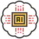 ai, artificial intelligence, automaton, brain, electronics, robotics, technology svg vector icon
