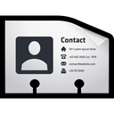 card, contact, name, vcf icon