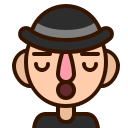 boring, emoji, emot, man, sleep, smiley, yawn svg vector icon