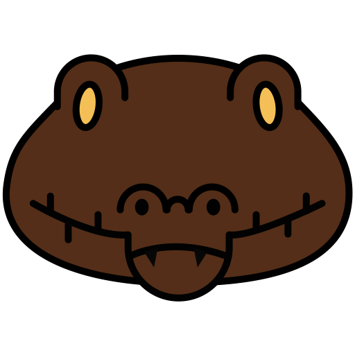 Alligator svg vector icon