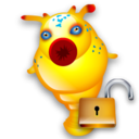 unlock,cartoon icon