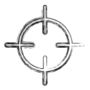 aim, goal, productivity, shape, sniper, social, target svg vector icon