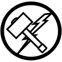 avangers, hammer, marvel, thor svg vector icon