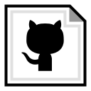 brand, github, online svg vector icon