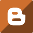 blogger, gloss, media, social, square svg vector icon