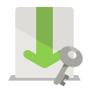 download,key icon