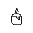 candle, chistma, light svg vector icon