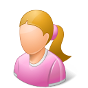 child, female icon