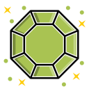 expensive, gem, gemstone, jewelry, luxury, octagonal, stone svg vector icon