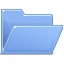 folder,blue,open icon