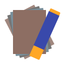 art, paper, pastel, sheet svg vector icon