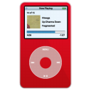 ipod,video,red icon
