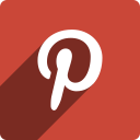 media, pinterest, shadow, social, square svg vector icon