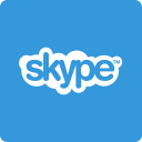media, skype, social, square svg vector icon