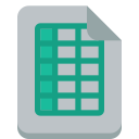 excel, file svg vector icon
