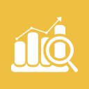 analytics, analyze, graph, graphs, magnifier, strategy svg vector icon