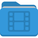 folder, video svg vector icon